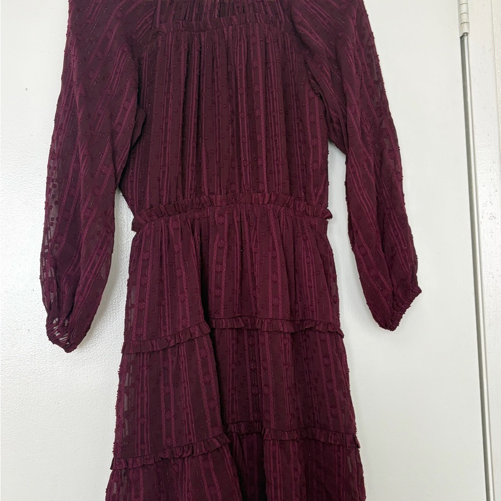 MSK Burgundy Casual Dress
